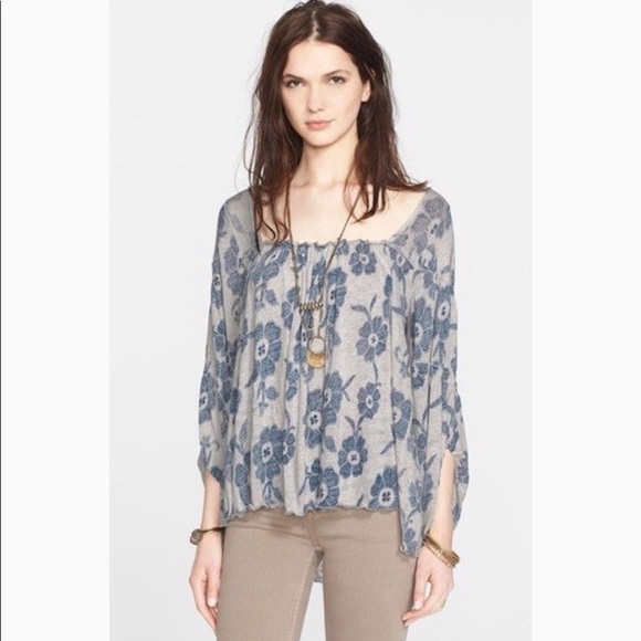 Free People Tops - 5/$25 Free People Zoe Hummingbird printed top